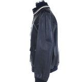 a.Testoni - Classic Dark Blue Lambskin Blouson - Jacket | Outlet & Sale