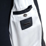 a.Testoni - Classic Dark Blue Lambskin Blouson - Jacket | Outlet & Sale