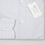 Belvest - Dress Shirt Grey Stripes Regular - Dress Shirt | Outlet & Sale