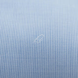 Brioni - Cotton Formal Dress Shirt Micro B Logo Blue Check William Collar - Dress Shirt | Outlet & Sale