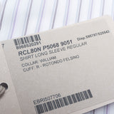 Brioni - Cotton Formal Dress Shirt Purple/Black Stripes on White William Collar - Dress Shirt | Outlet & Sale