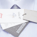 Brioni - Cotton GIZA 87 Formal Dress Shirt Light Purple Stripes Clark Collar - Dress Shirt | Outlet & Sale