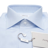 Brioni - Cotton GIZA 87 Formal Dress Shirt Sky Blue William Collar - Dress Shirt | Outlet & Sale