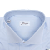 Brioni - Cotton GIZA 87 Formal Dress Shirt Sky Blue William Collar - Dress Shirt | Outlet & Sale