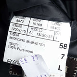 Canali - Black Long Wool Suit - Brown & Blue Stripes - Suit | Outlet & Sale