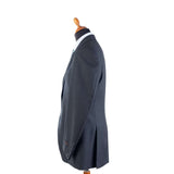 Canali - Black Long Wool Suit - Brown & Blue Stripes - Suit | Outlet & Sale