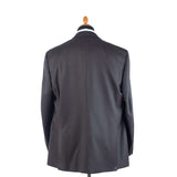 Canali - Dark Brown Birdseye/Solid Suit Wool - Suit | Outlet & Sale