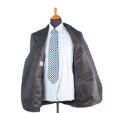 Canali - Dark Brown Birdseye/Solid Suit Wool - Suit | Outlet & Sale