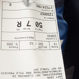 Castangia - 130 Wool Sport Coat Blue with Brown Plaid and Leather Patches - Sport Coat | Outlet & Sale