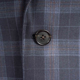 Castangia - 130 Wool Sport Coat Blue with Brown Plump Plaid - Sport Coat | Outlet & Sale