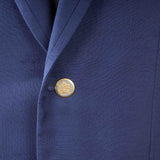 Castangia - Raw Silk Blue Blazer - Sport Coat | Outlet & Sale