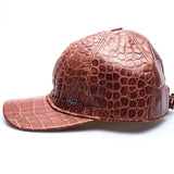 Hettabretz - Alligator Leather Cap with Logo - Hat | Outlet & Sale