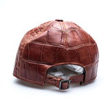 Hettabretz - Alligator Leather Cap with Logo - Hat | Outlet & Sale