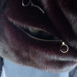 Hettabretz - Burgundy Women Mink Backpack - Backpack | Outlet & Sale