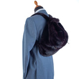 Hettabretz - Burgundy Women Mink Backpack - Backpack | Outlet & Sale