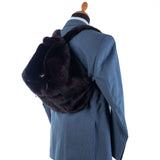 Hettabretz - Burgundy Women Mink Backpack - Backpack | Outlet & Sale