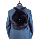 Hettabretz - Burgundy Women Mink Backpack - Backpack | Outlet & Sale