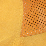 Hettabretz - Cashmere & Silk Sweater Perforrated Kanagroo Leather Buttons Yellow - Sweater | Outlet & Sale