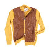 Hettabretz - Cashmere & Silk Sweater with Perforated Kangaroo Leather Zipp - Sweater | Outlet & Sale