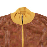 Hettabretz - Cashmere & Silk Sweater with Perforated Kangaroo Leather Zipp - Sweater | Outlet & Sale