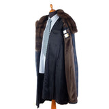 Hettabretz - Cashmere Long Coat with Sable Collar and Shaved Mink/Silk lining - Jacket | Outlet & Sale