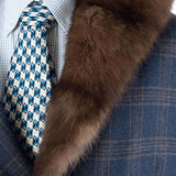 Hettabretz - Cashmere Long Coat with Sable Collar and Shaved Mink/Silk lining - Jacket | Outlet & Sale