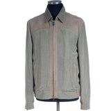 Hettabretz - Casual Linen Blouson Jacket with detachable Color - Jacket | Outlet & Sale
