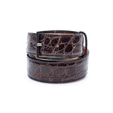 Hettabretz - Classic Flanke Brown Alligator Belt - Belt | Outlet & Sale