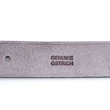 Hettabretz - Classic Ostrich Belt Silver - Belt | Outlet & Sale