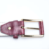 Hettabretz - Classic Red Vintage Effect Alligator Belt - Belt | Outlet & Sale