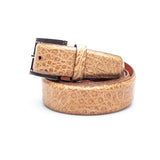 Hettabretz - Classic Tanned Alligator Leather Belt - Belt | Outlet & Sale