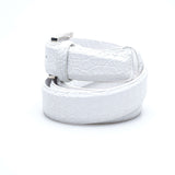 Hettabretz - Classic White Mate Alligator Belt - Belt | Outlet & Sale