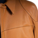 Hettabretz - Deerleather Biker-Coat with Contrast Stich - Jacket | Outlet & Sale