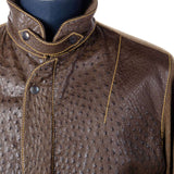 Hettabretz - Full Quill Ostrich and Cashmere Bomber Jacket - Jacket | Outlet & Sale