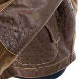 Hettabretz - Full Quill Ostrich and Cashmere Bomber Jacket - Jacket | Outlet & Sale