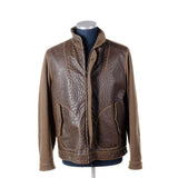 Hettabretz - Full Quill Ostrich and Cashmere Bomber Jacket - Jacket | Outlet & Sale