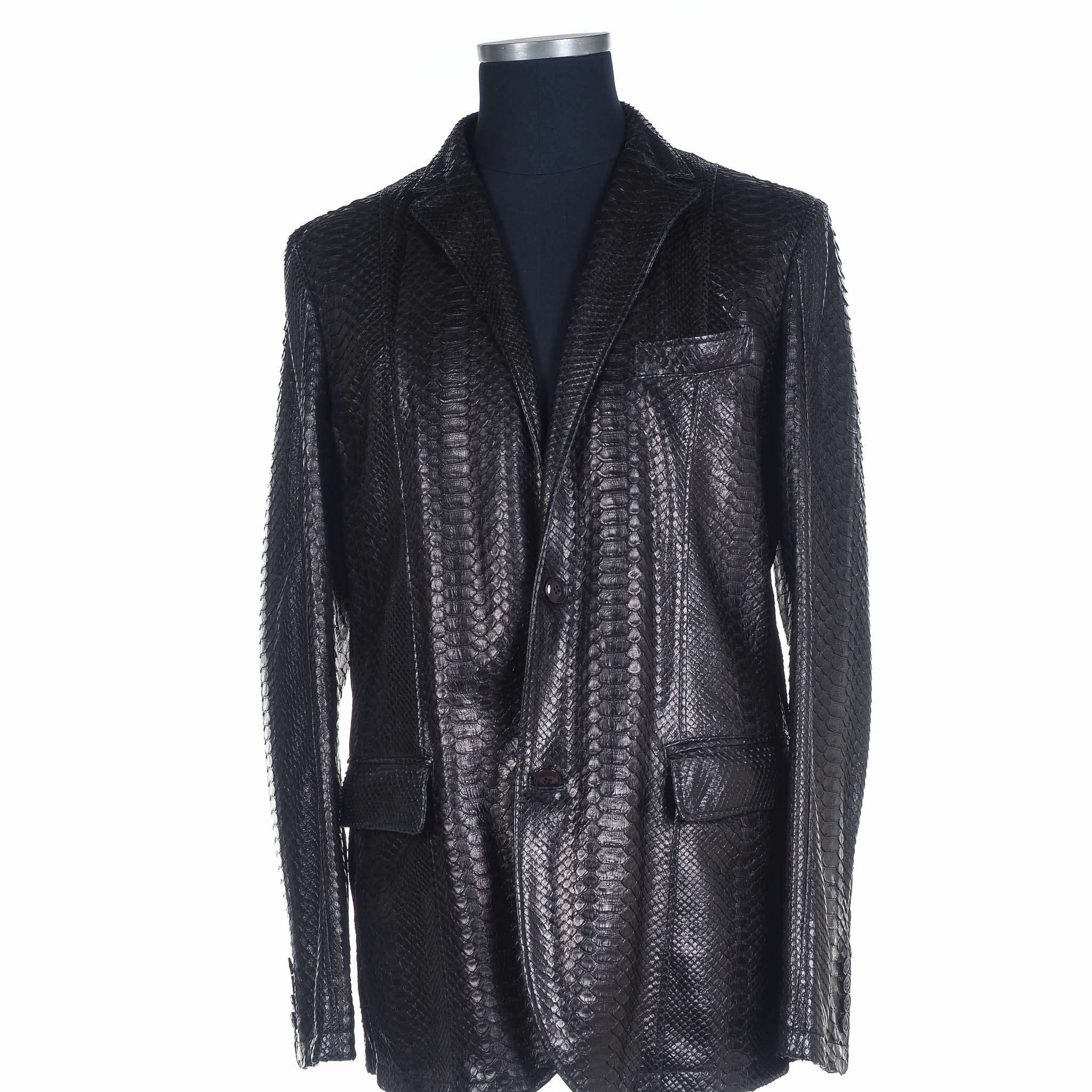 ジャケット・アウター Roen spray coating snake skin jacket Snakeskin Jacket, Python Leather Jacket, Hodded Leather