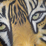 Hettabretz - Leather Blouson Hand-painted Tiger - Jacket | Outlet & Sale