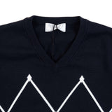 Hettabretz - Pima Cotton Sweater Black/White Cross - Sweater | Outlet & Sale