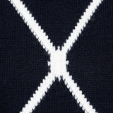 Hettabretz - Pima Cotton Sweater Black/White Cross - Sweater | Outlet & Sale