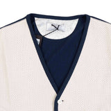 Hettabretz - Silk Cardigan Blue with Perforated Lambskin - Sweater | Outlet & Sale