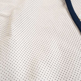 Hettabretz - Silk Cardigan Blue with Perforated Lambskin - Sweater | Outlet & Sale