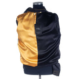 Hettabretz - Silk with asymmetrical Lambskin Blouson - Jacket | Outlet & Sale