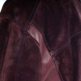 Hettabretz - Suede Calf & Lamb Leather Blouson with Mink trim - Jacket | Outlet & Sale