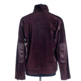 Hettabretz - Suede Calf & Lamb Leather Blouson with Mink trim - Jacket | Outlet & Sale