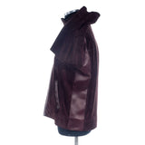 Hettabretz - Suede Calf & Lamb Leather Blouson with Mink trim - Jacket | Outlet & Sale