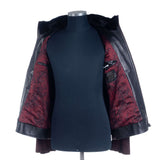 Hettabretz - Suede Calf & Lamb Leather Blouson with Mink trim - Jacket | Outlet & Sale