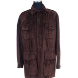 Hettabretz - Suede Long Leather Safari Jacket - Jacket | Outlet & Sale