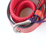 ISAIA - Classic Leather Belt - Cotton Silver Buckle - Belt | Outlet & Sale