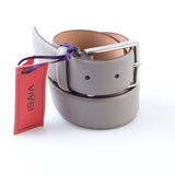 ISAIA - Classic Leather Belt Silver Buckle - Belt | Outlet & Sale